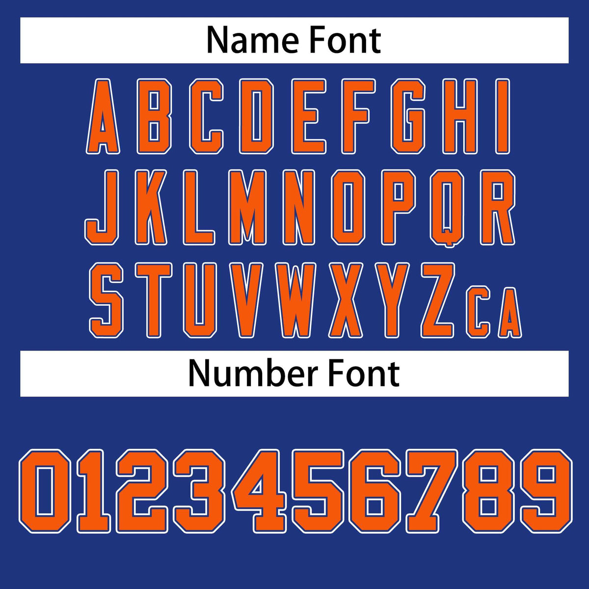 Custom Royal Orange Royal-White Classic Style Hockey Jersey