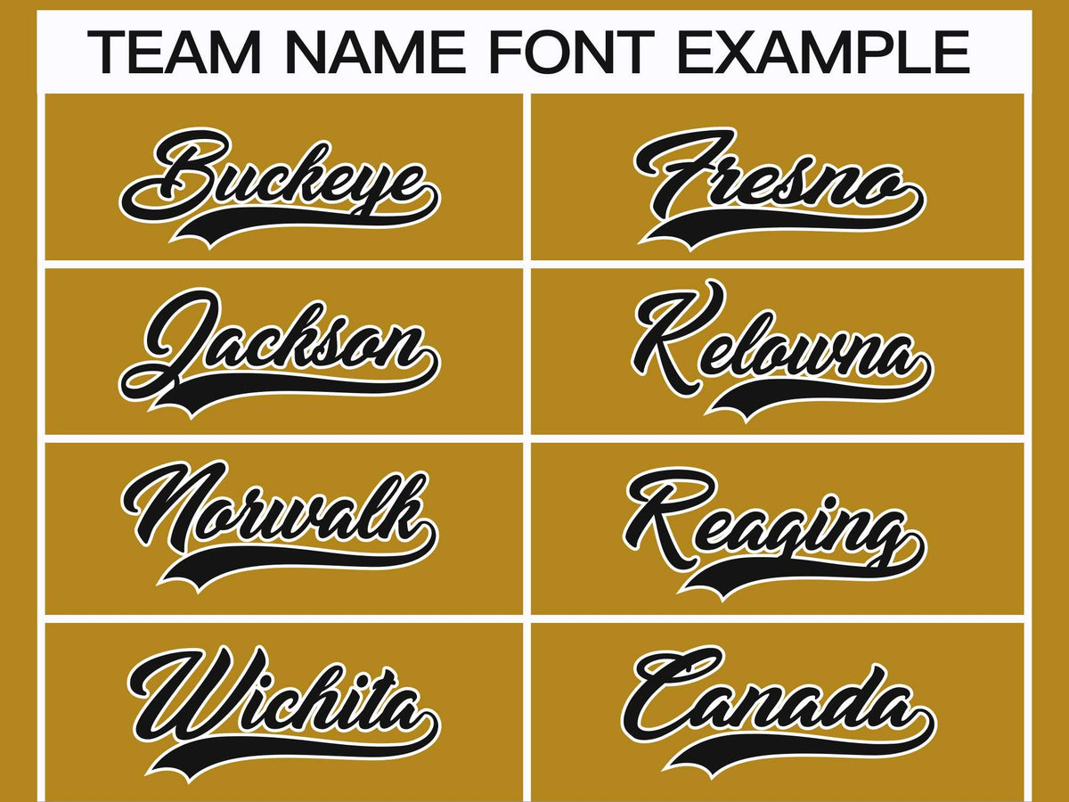 Custom Old Gold Black-White Classic Style Hockey Jersey