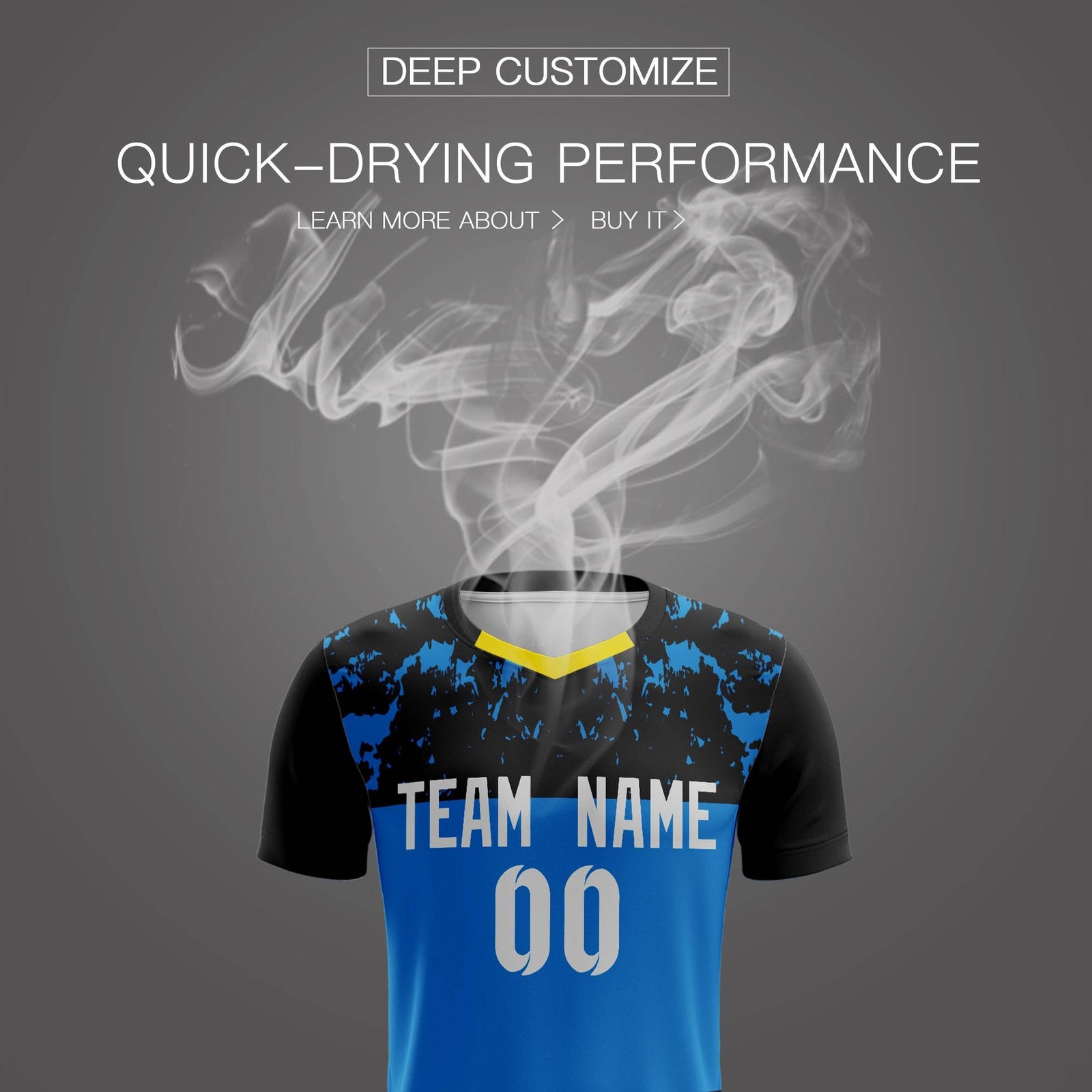 Custom Royal White Breathable Sport Soccer Sets Jersey