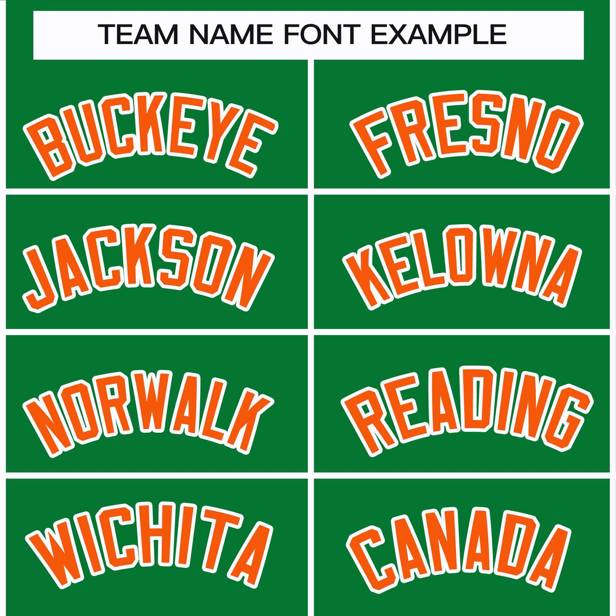 Custom Kelly Green Orange-White Classic Style Hockey Jersey