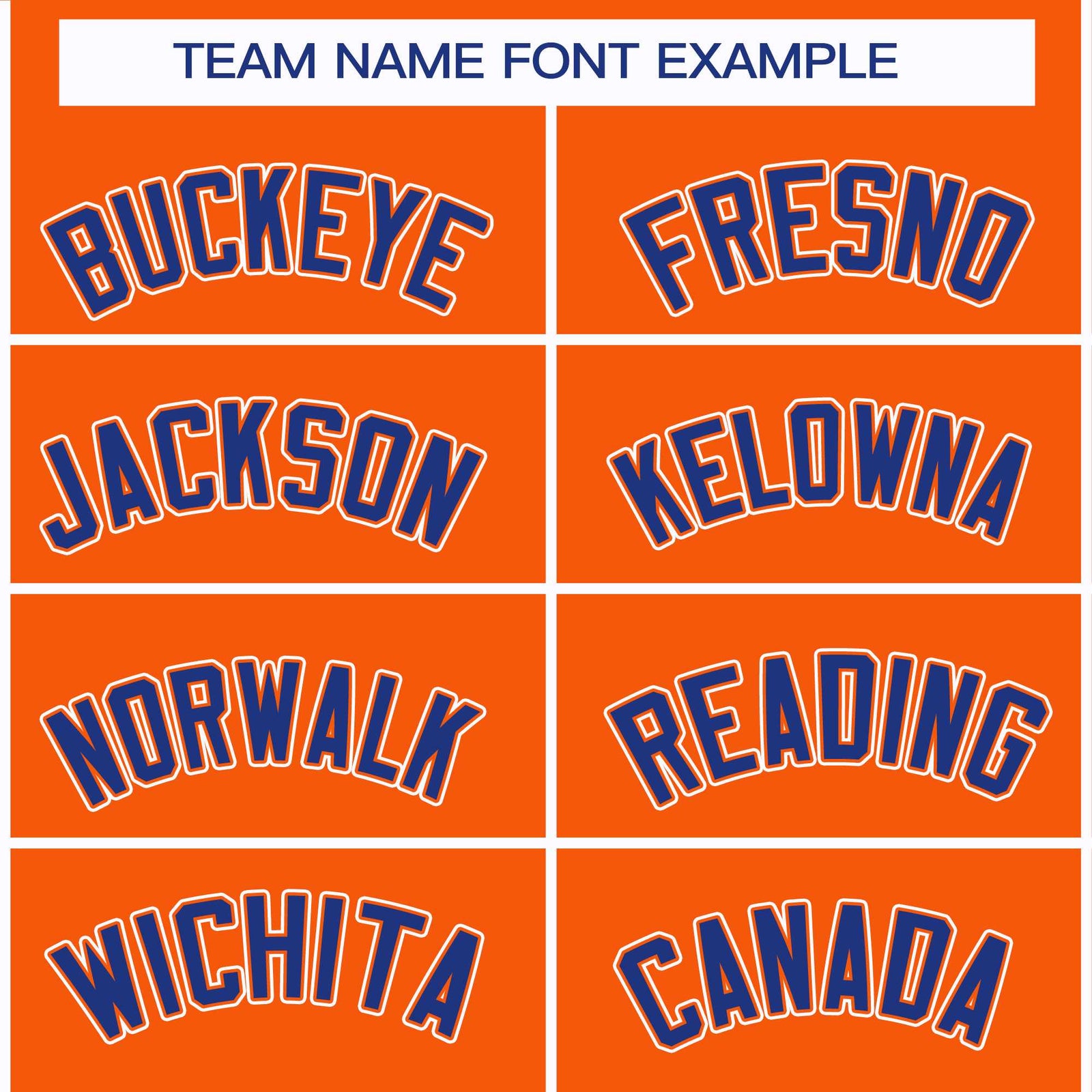Custom Orange Royal Orange-White Classic Style Hockey Jersey
