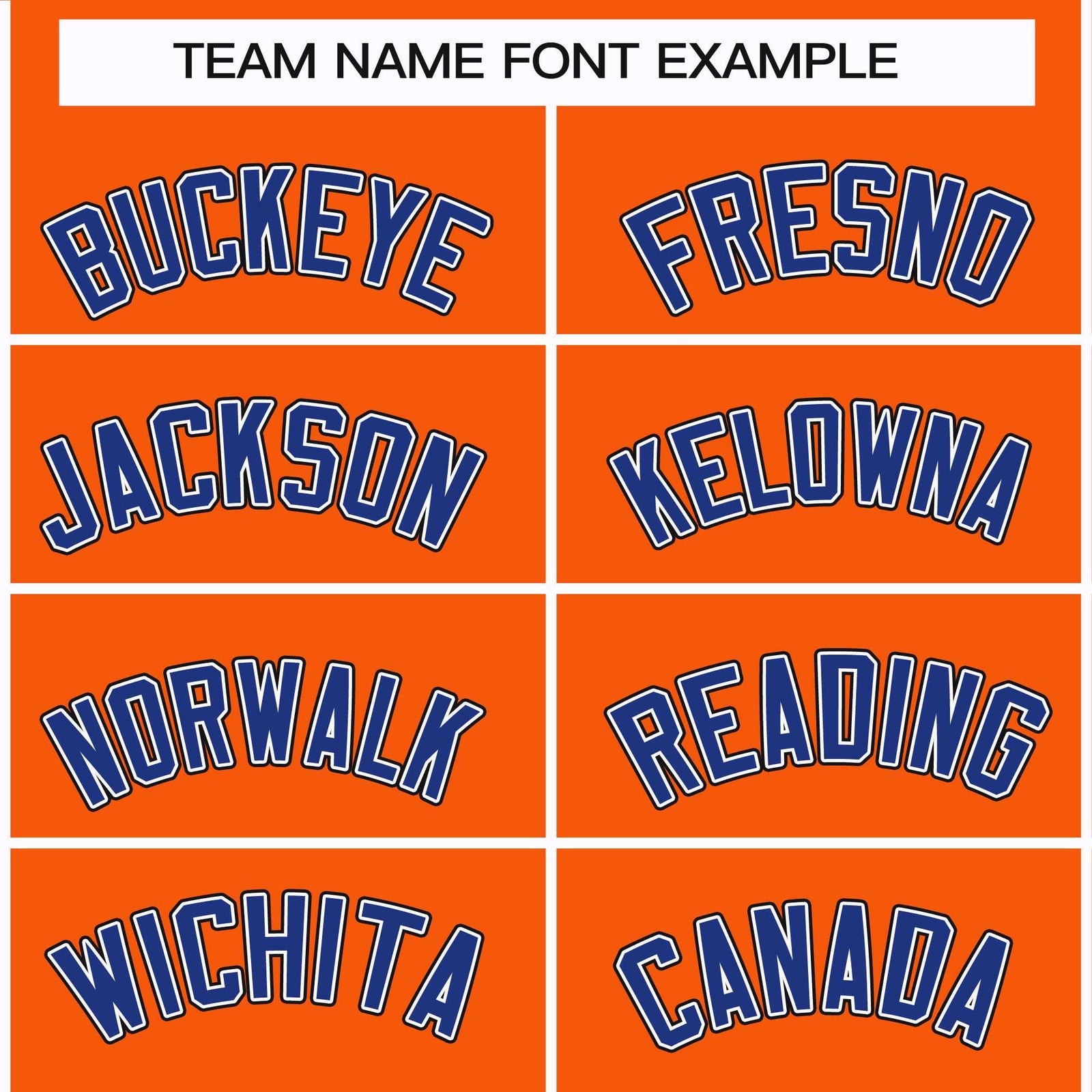 Custom Orange Royal White-Black Classic Style Hockey Jersey