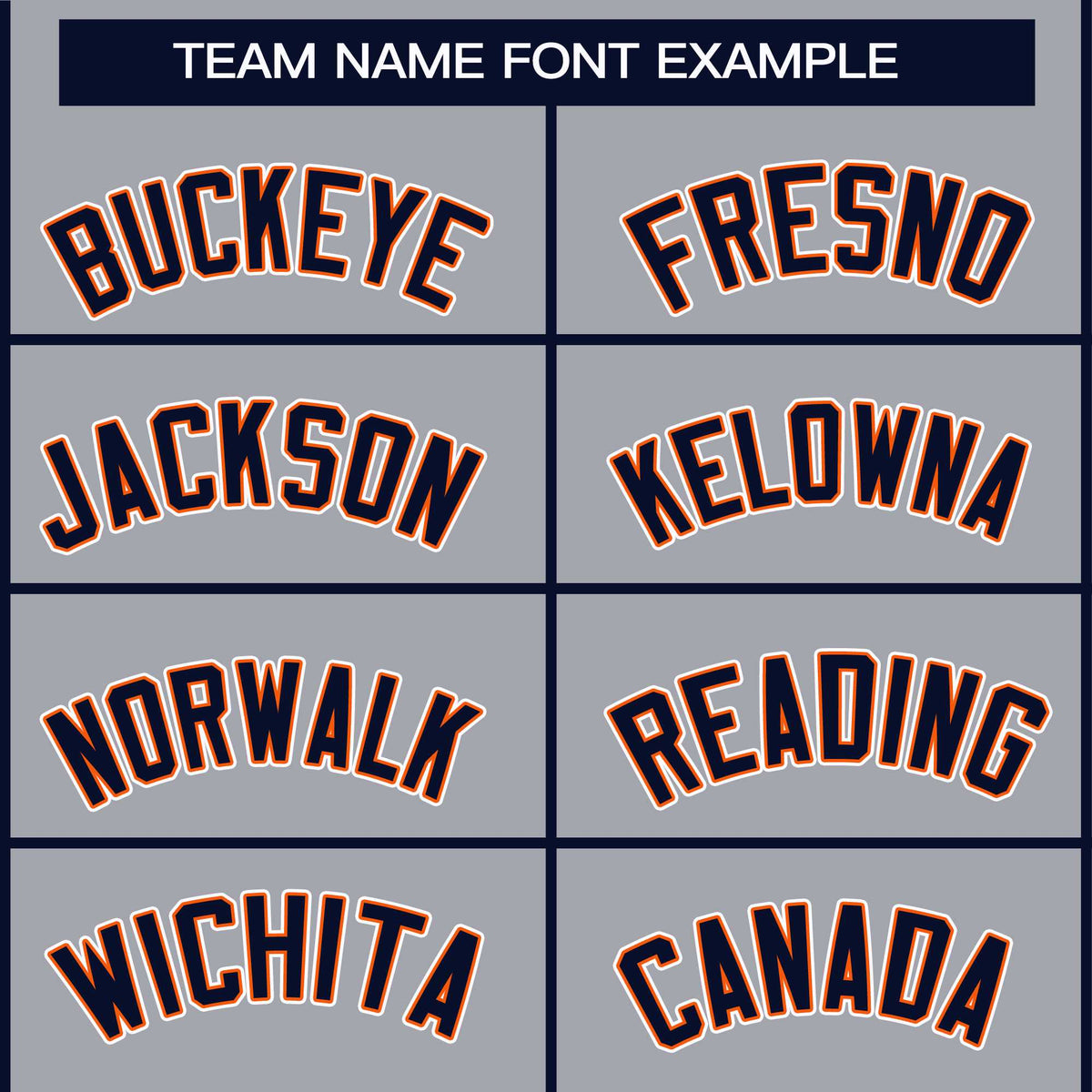 Custom Gray Navy Orange-White Classic Style Hockey Jersey