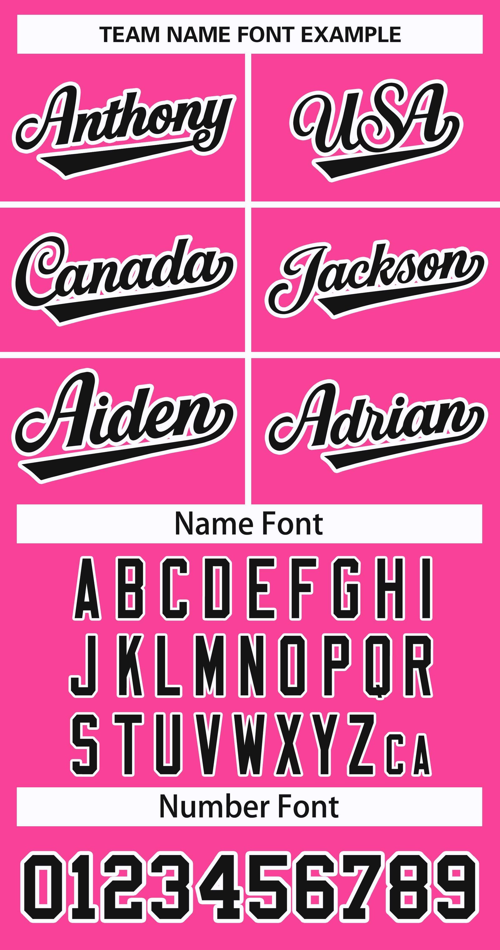 Custom Pink Black-White Classic Style Hockey Jersey