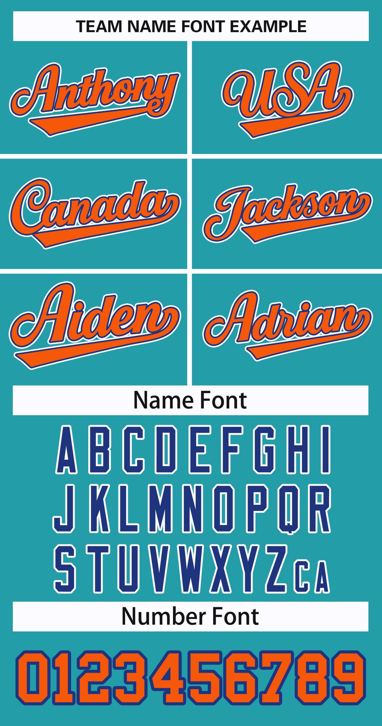 Custom Aqua Orange Royal-White Classic Style Hockey Jersey