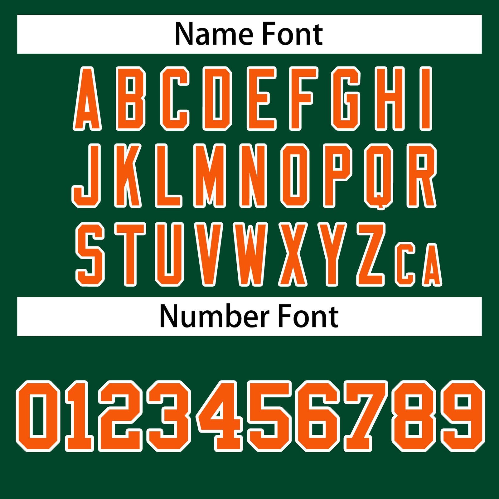 Custom Green Orange-White Classic Style Hockey Jersey