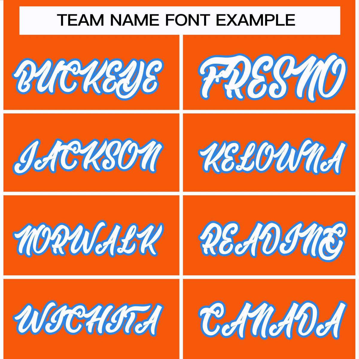 Custom Orange White-Powder Blue Classic Style Hockey Jersey