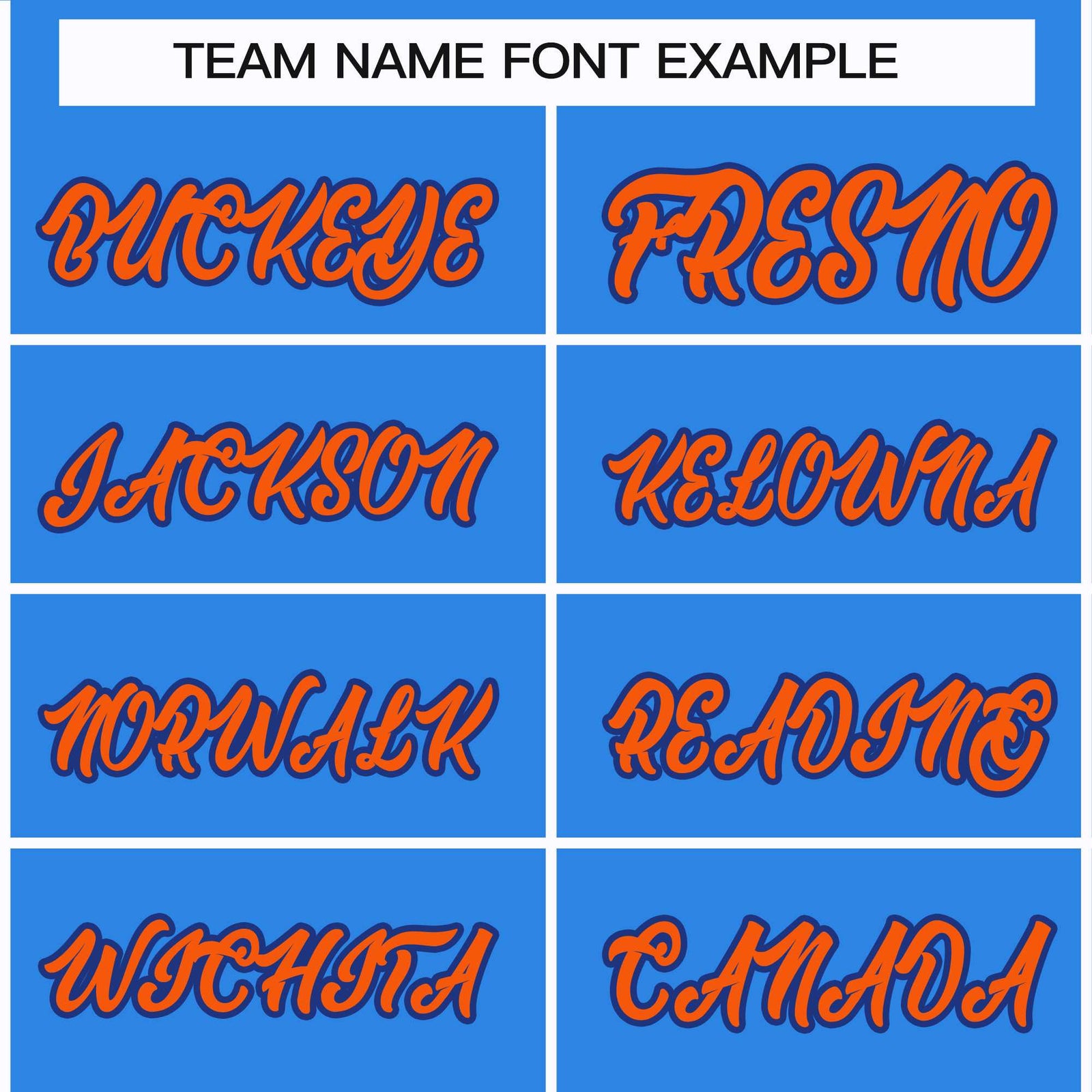 Custom Powder Blue Orange-Royal Classic Style Hockey Jersey