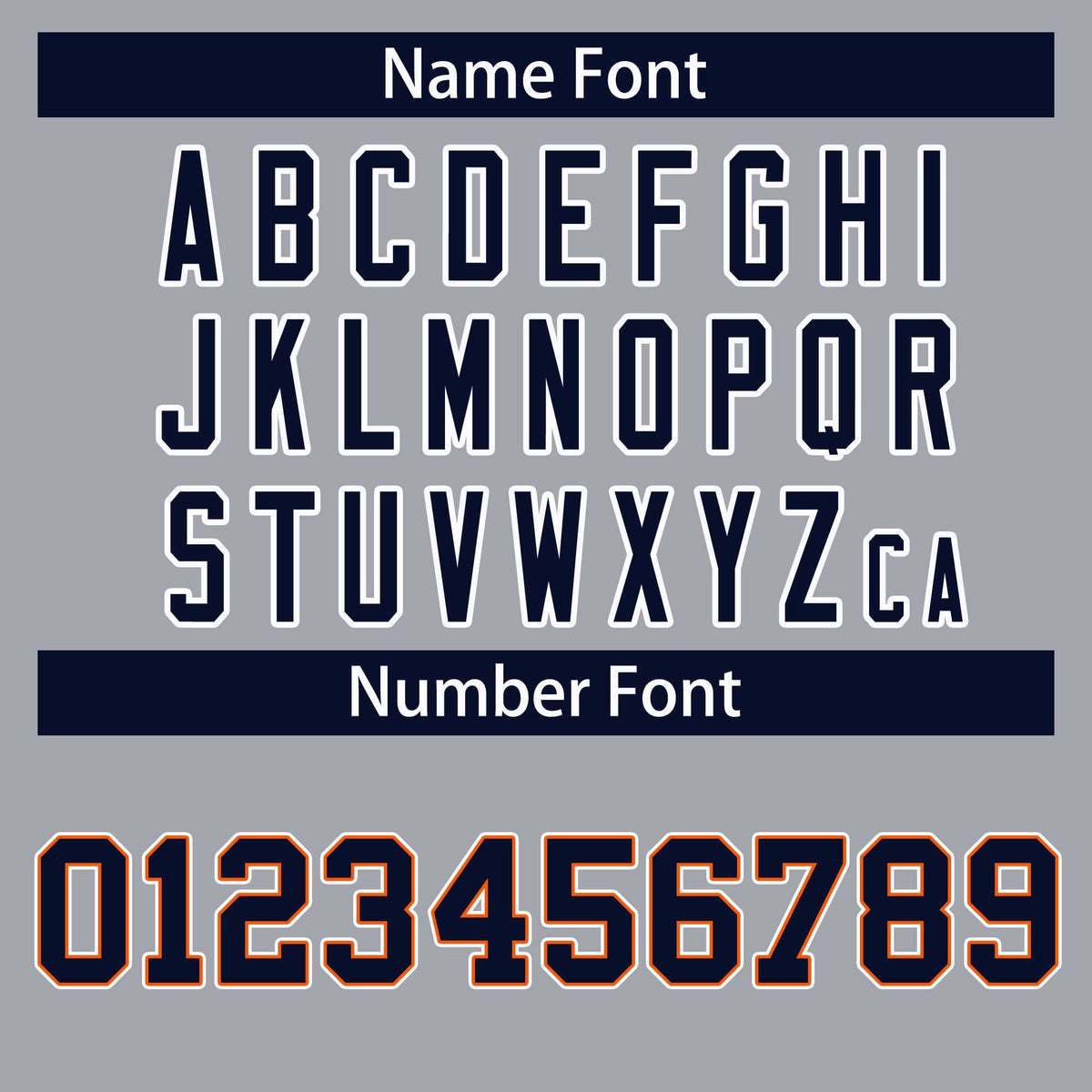 Custom Gray Navy Orange-White Classic Style Hockey Jersey