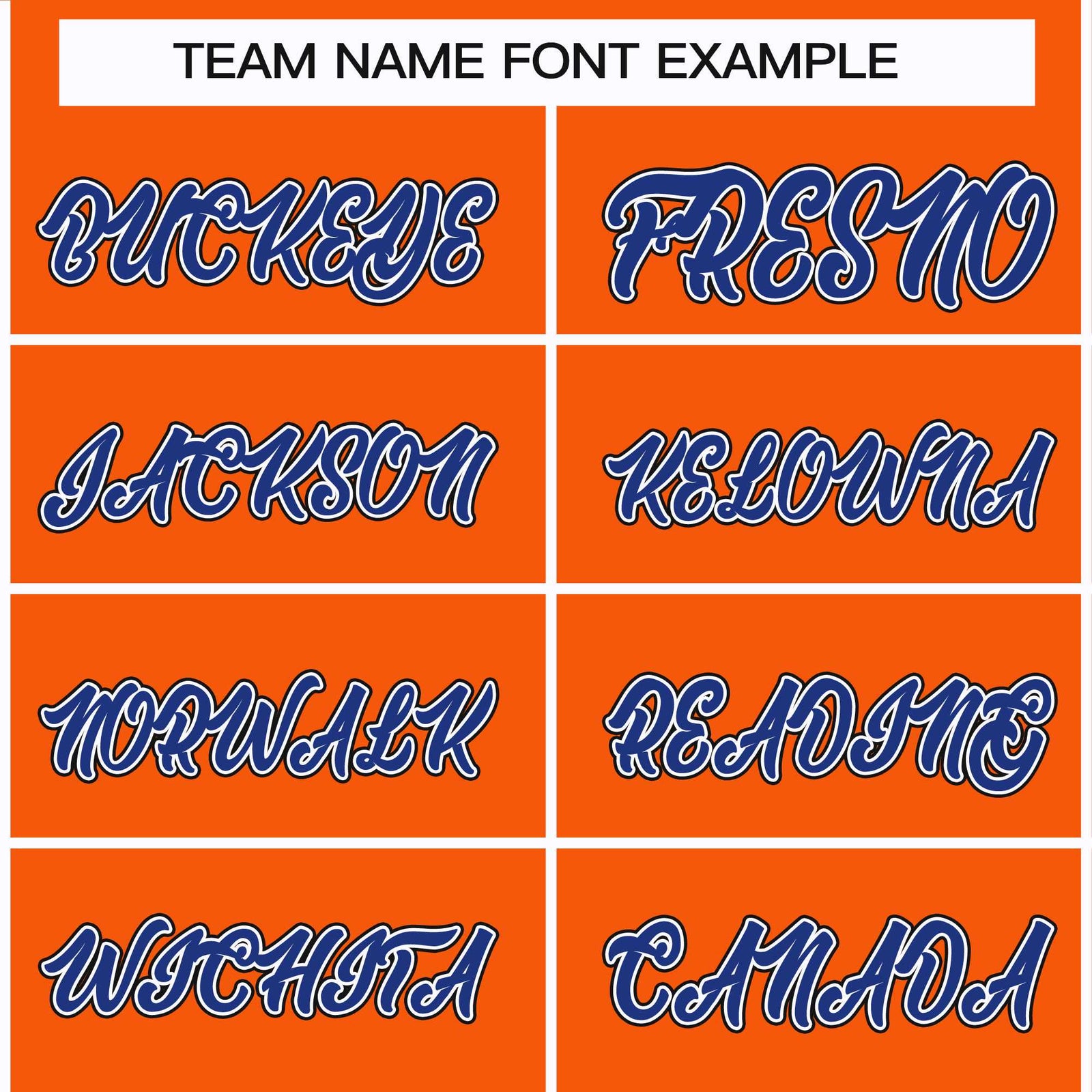 Custom Orange Royal White-Black Classic Style Hockey Jersey