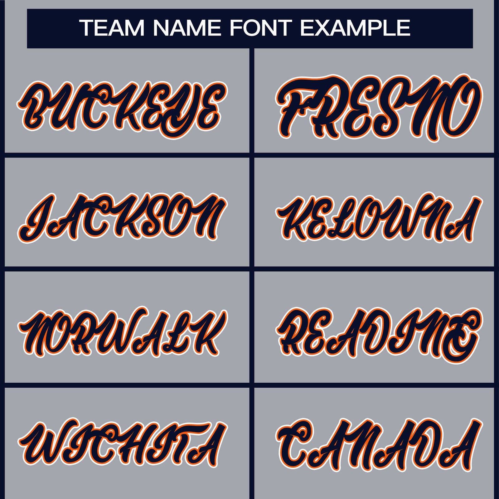 Custom Gray Navy Orange-White Classic Style Hockey Jersey