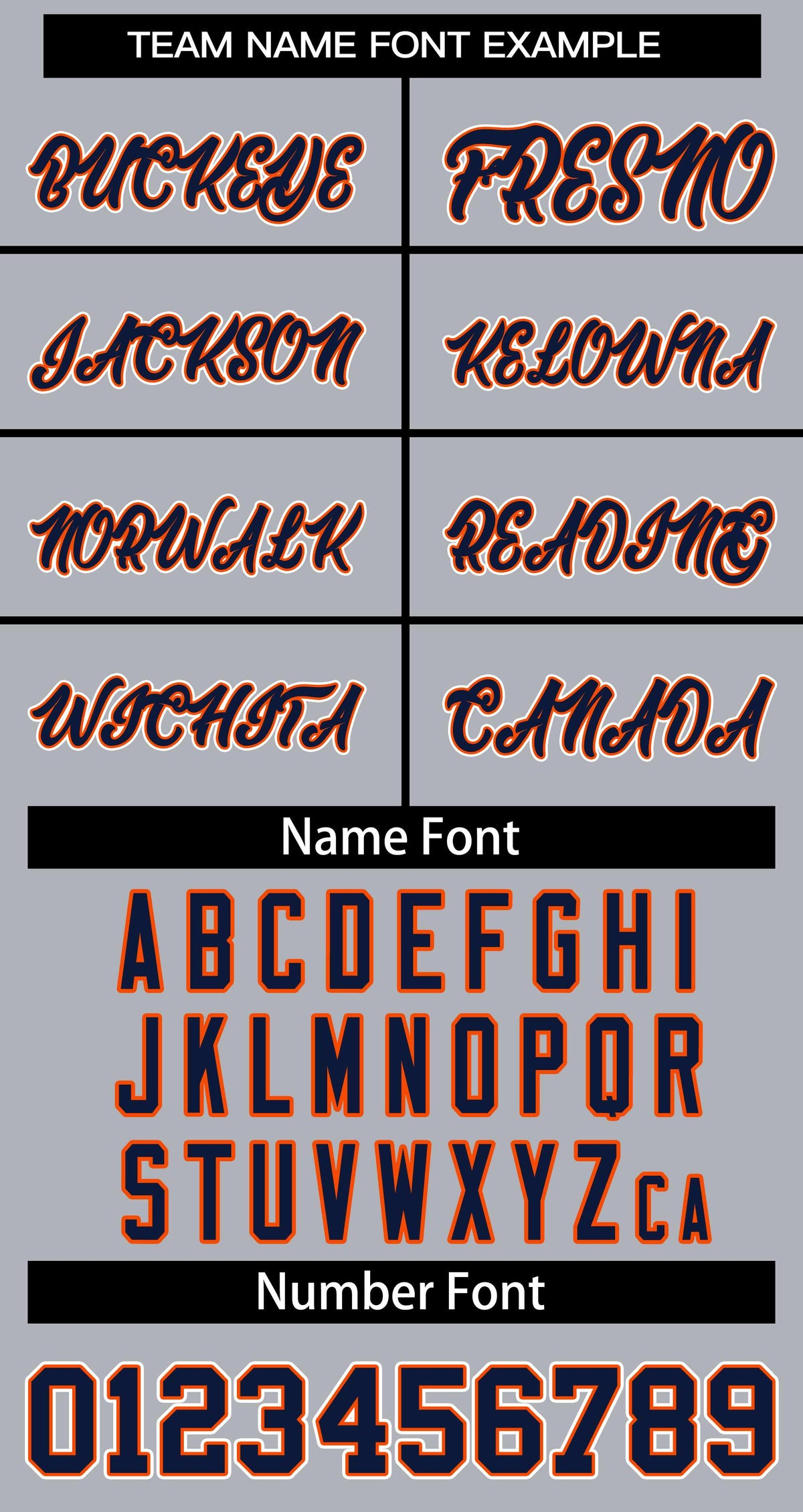 Custom Gray Navy Orange Classic Style Baseball Jersey for Women