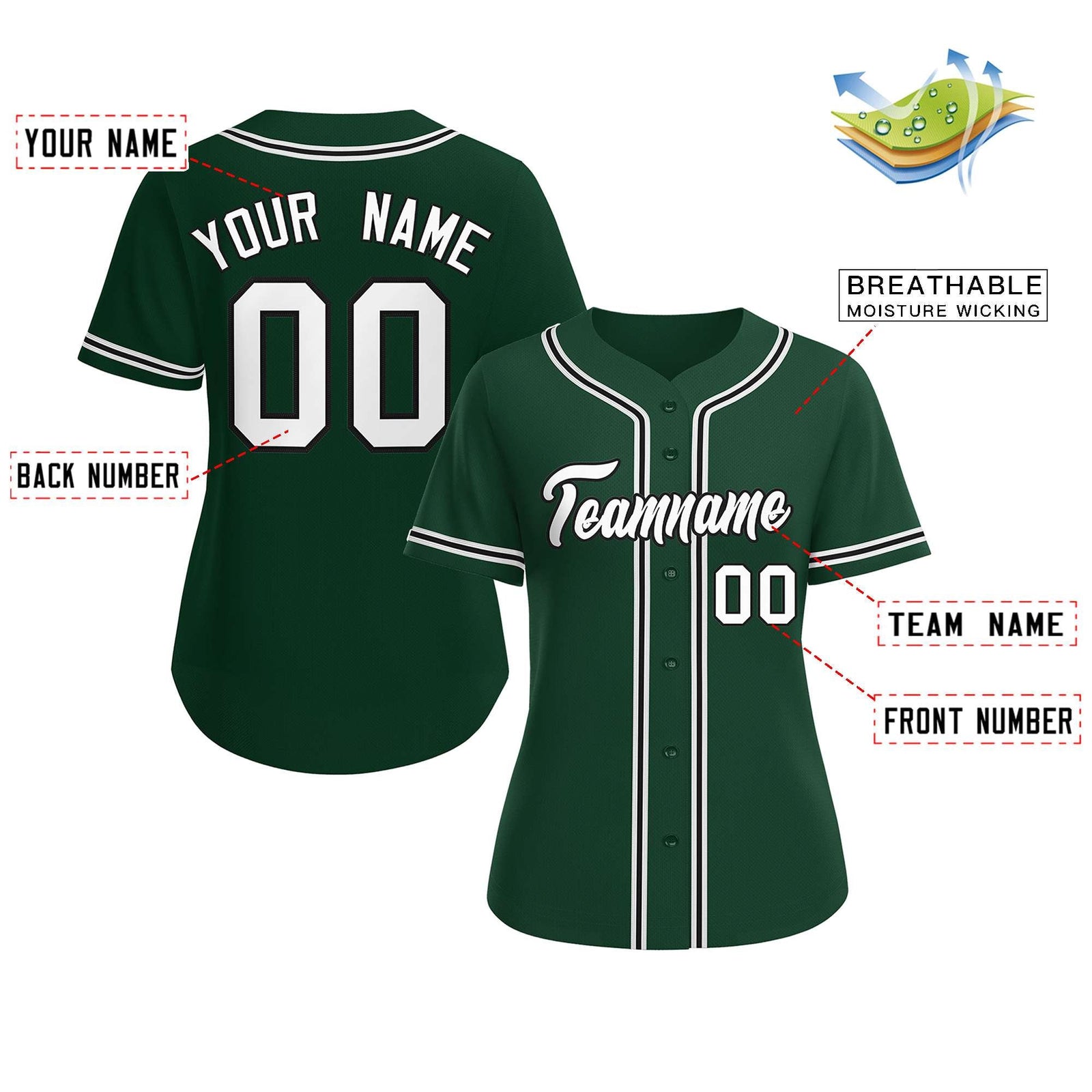 Green Baseball Jersey