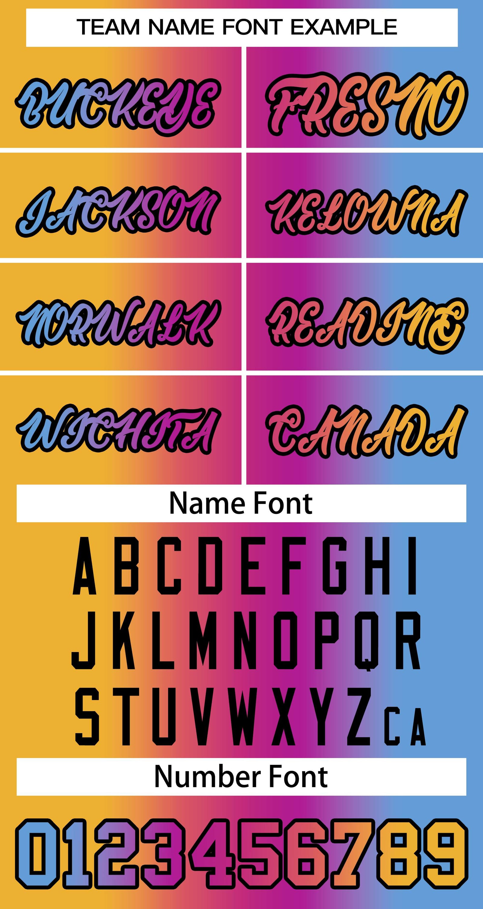 Baseball Jersey Font