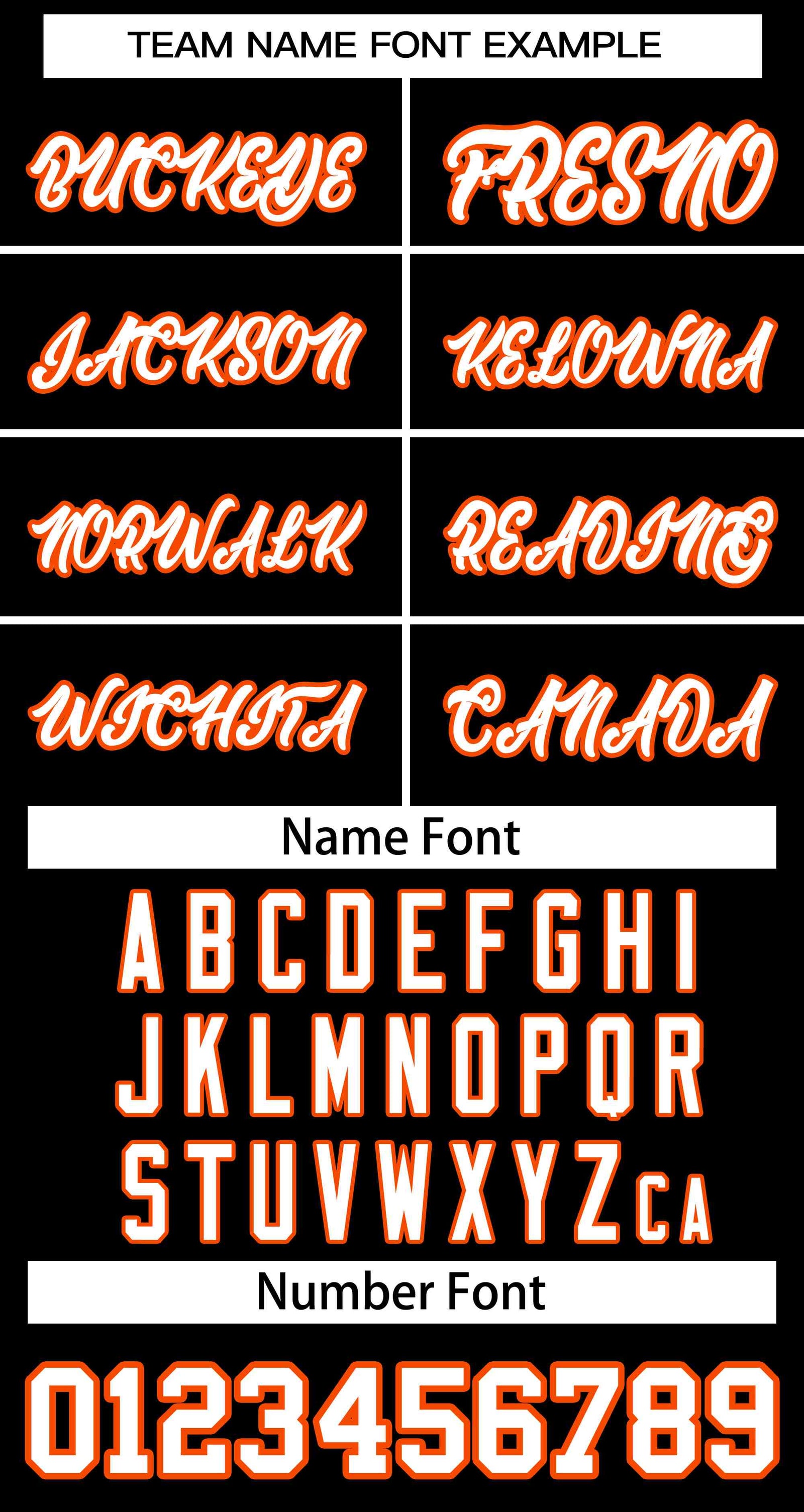 Custom Black White-Orange Classic Style Authentic Two-Button Softball Jersey