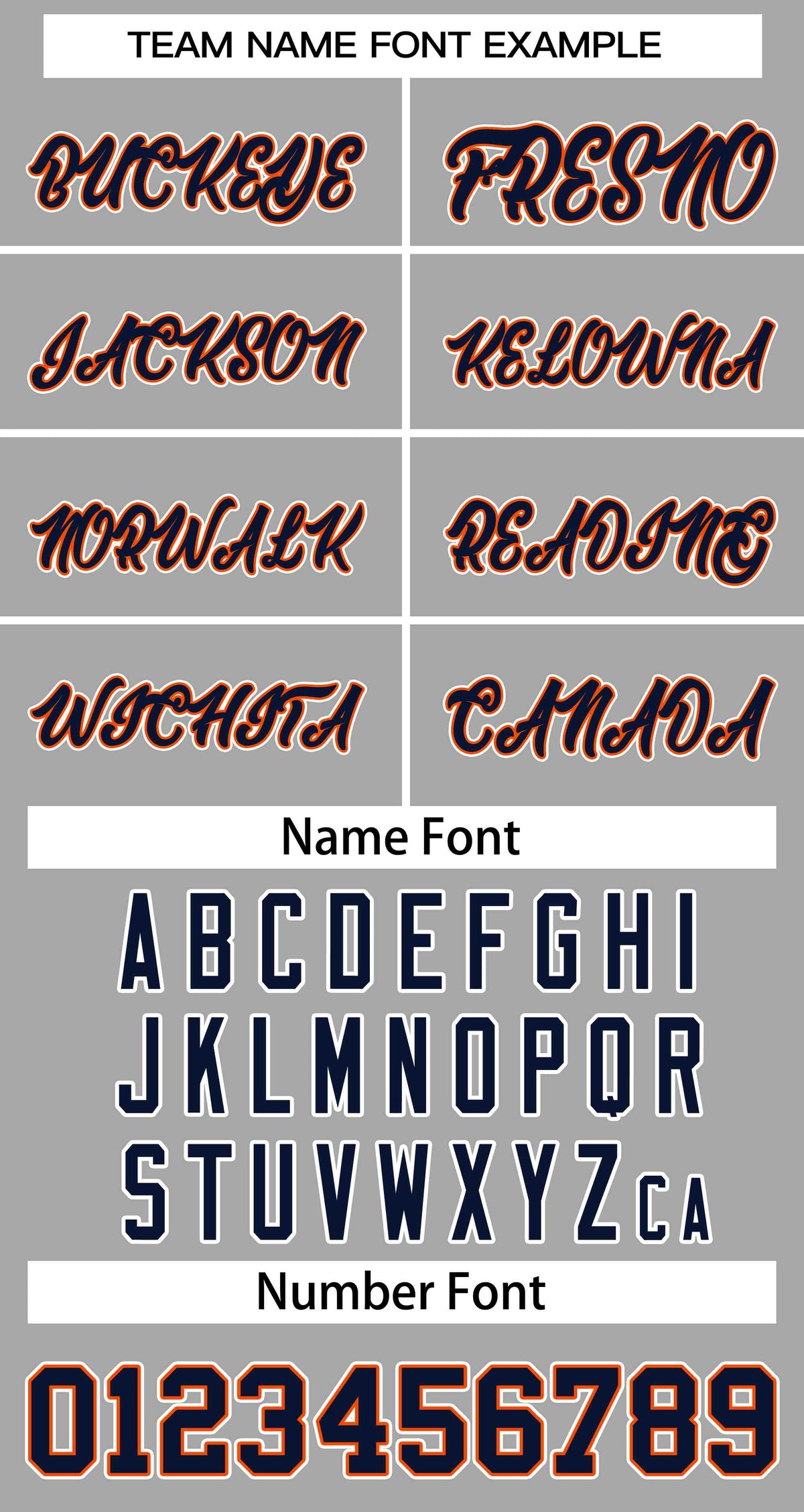 Custom Gray Navy-Orange Classic Style Authentic Two-Button Softball Jersey