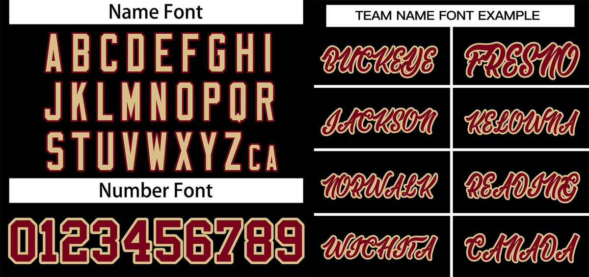 Custom Black Crimson-Old Gold Classic Style Authentic Two-Button Softball Jersey