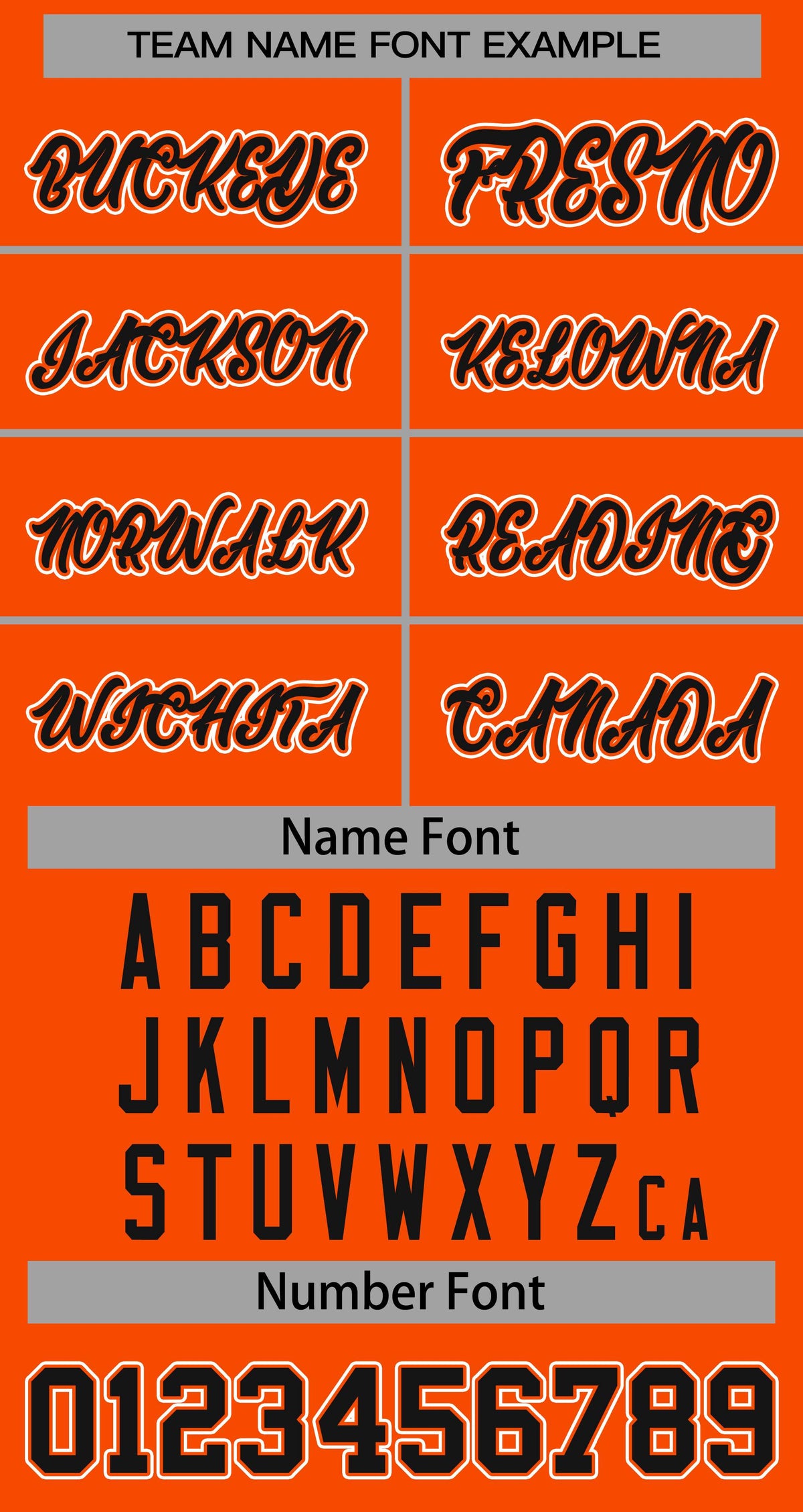 Baseball Jersey Font