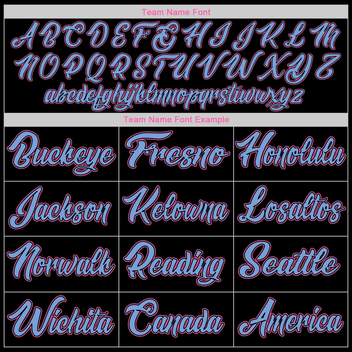 Custom Black Pink-Light Blue Classic Style Uniform Pullover Fashion Hoodie