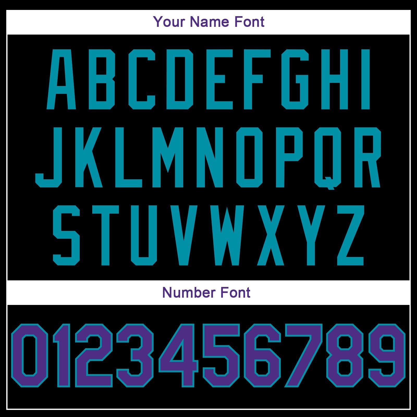 Custom Black Purple-Teal Classic Style Uniform Pullover Fashion Hoodie