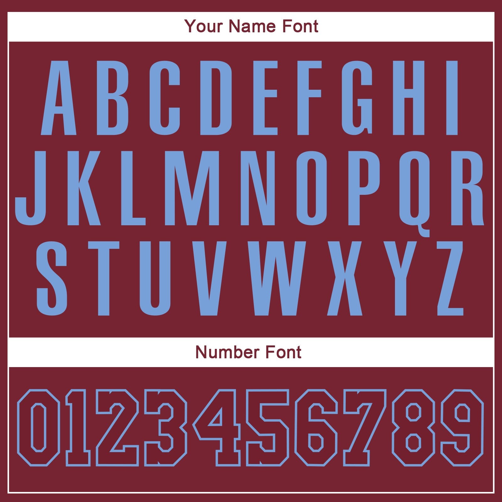 Custom Cardinal Light Blue Classic Style Uniform Pullover Fashion Hoodie