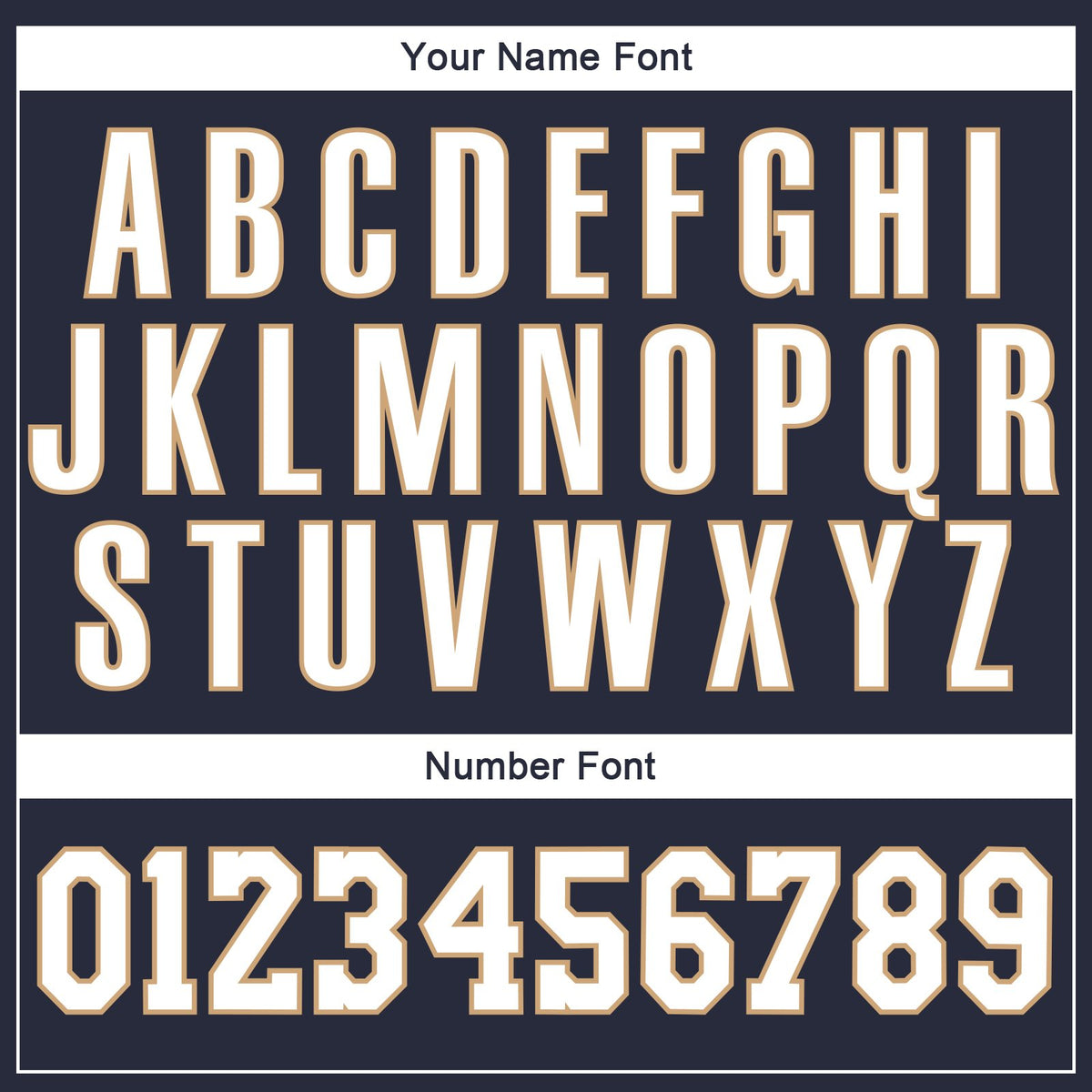 Custom Navy White-Old Gold Classic Style Uniform Pullover Fashion Hoodie