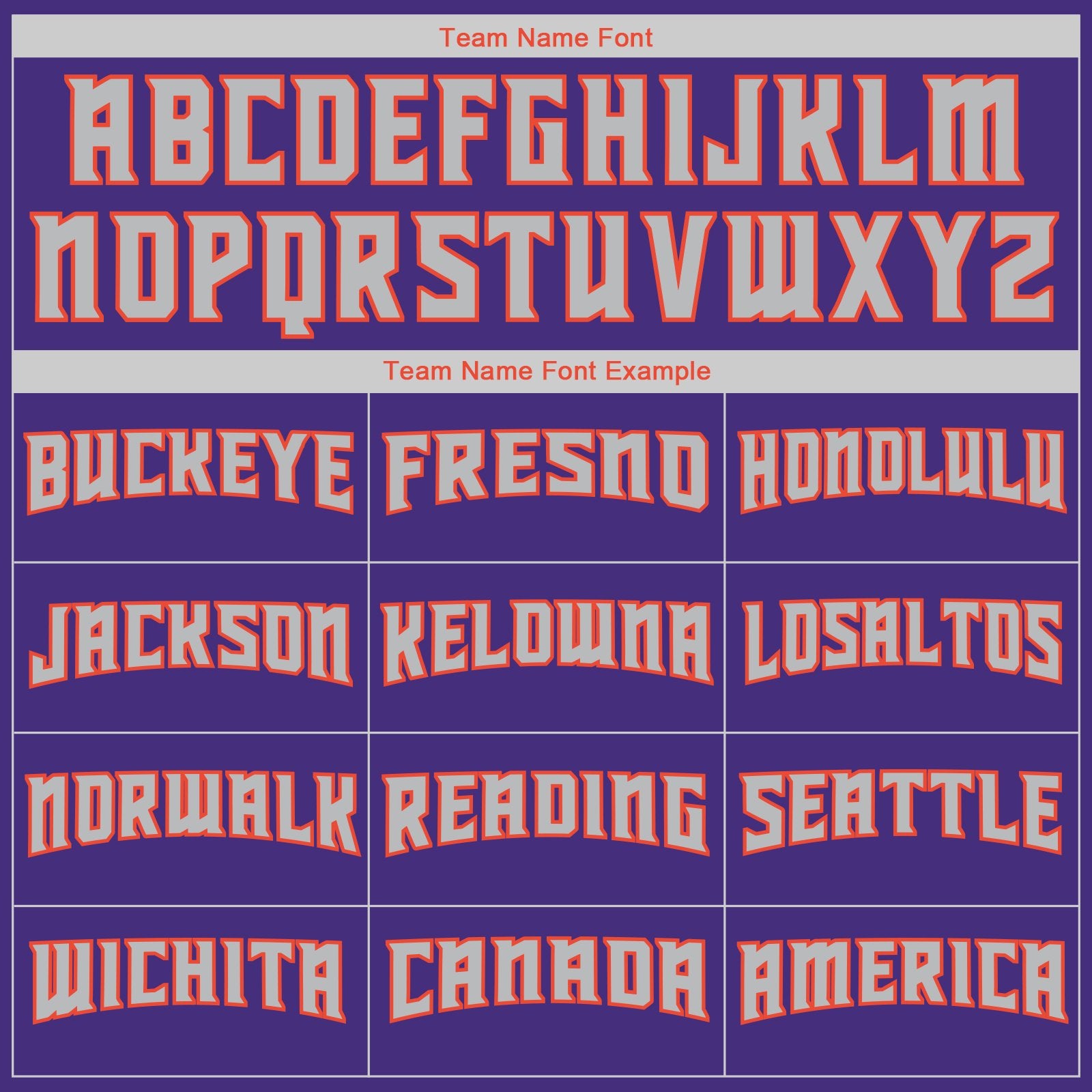 Custom Purple Orange-Gray Classic Style Uniform Pullover Fashion Hoodie