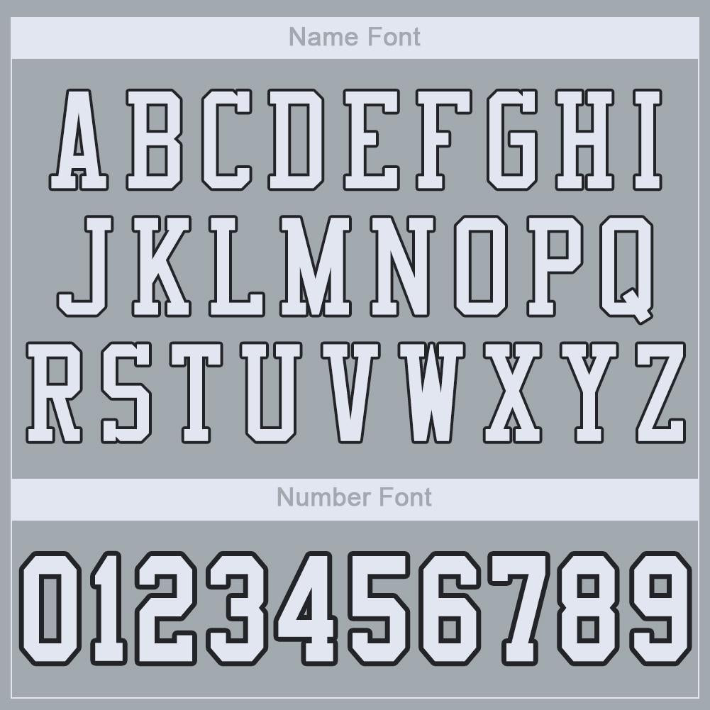 Custom Silver White-Black Classic Style Mesh Authentic Football Jersey