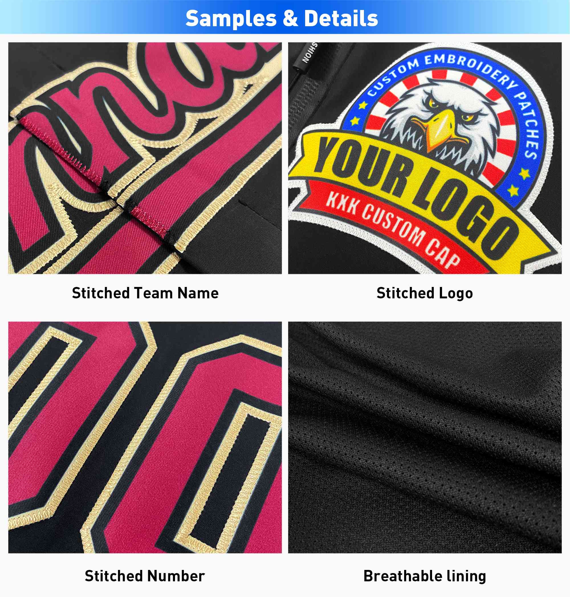 Custom Purple Gold-White Raglan Sleeves Waterproof Jacket